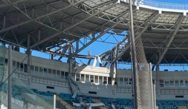 Ρωσική επίθεση προκάλεσε σοβαρές ζημιές στο γήπεδο της Τσερνομόρετς (βίντεο)