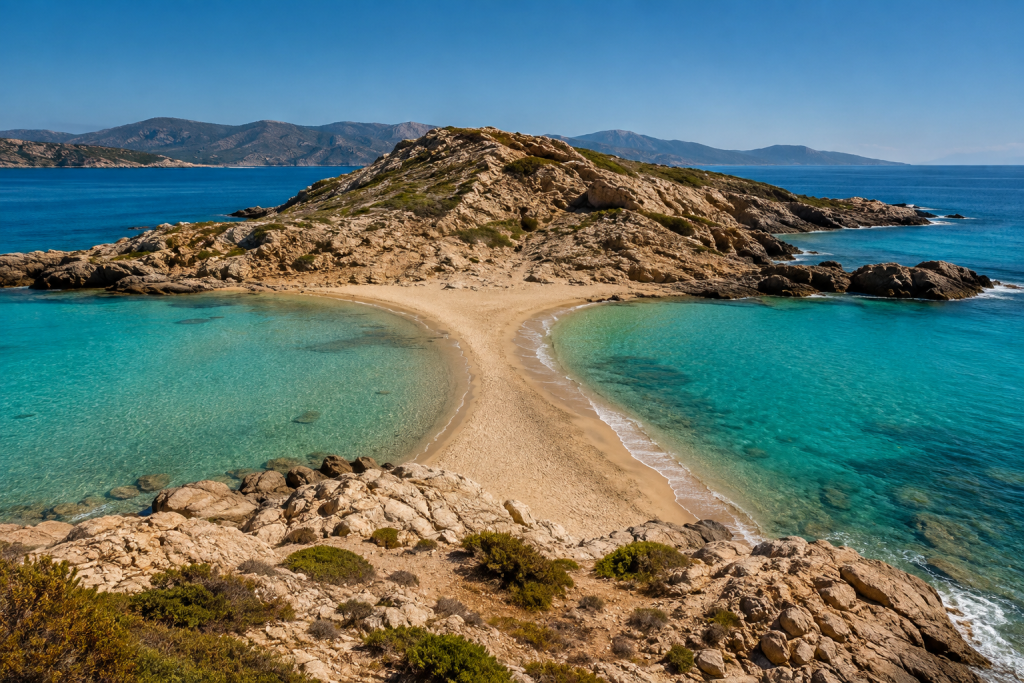 Οι ελληνικές παραλίες που εμφανίζονται μόνο λίγες ημέρες τον χρόνο
