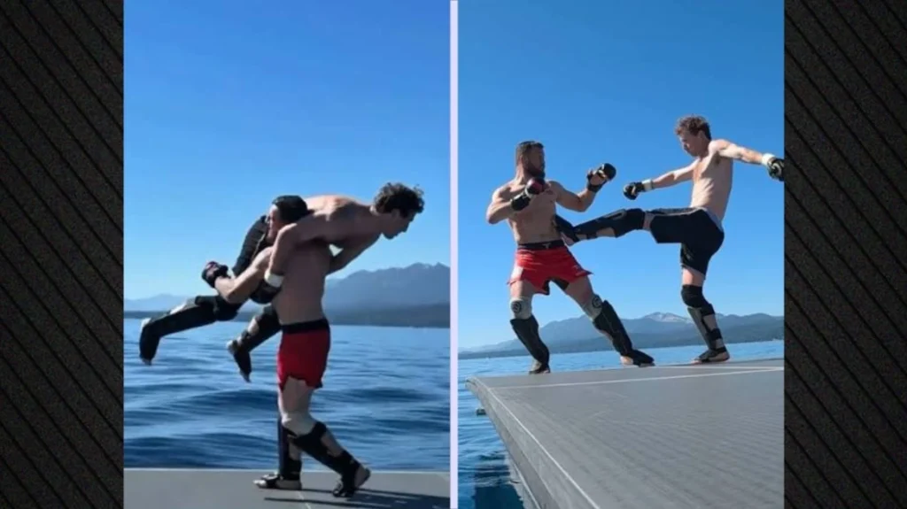 Ο Μ.Ζούκερμπεργκ πάλεψε με αστέρα του UFC και με συνοπτικές διαδικασίες βρέθηκε στα νερά της λίμνης Τάχο! (βίντεο)