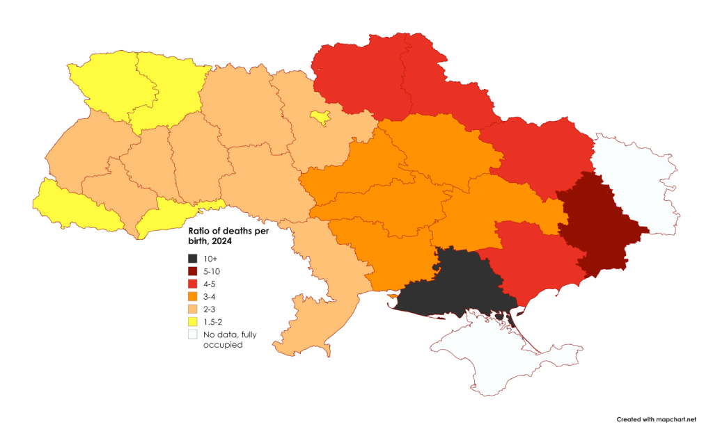 Η Ουκρανία έχασε το 45% του πληθυσμού της από τότε που έγινε ανεξάρτητο κράτος!