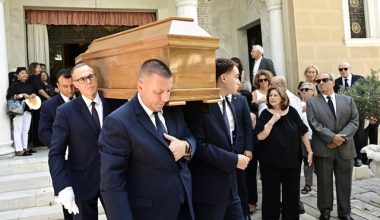 Σε κλίμα συγκίνησης το τελευταίο «αντίο» στον πρώην υπουργό Στέφανο Μάνο (φωτο)