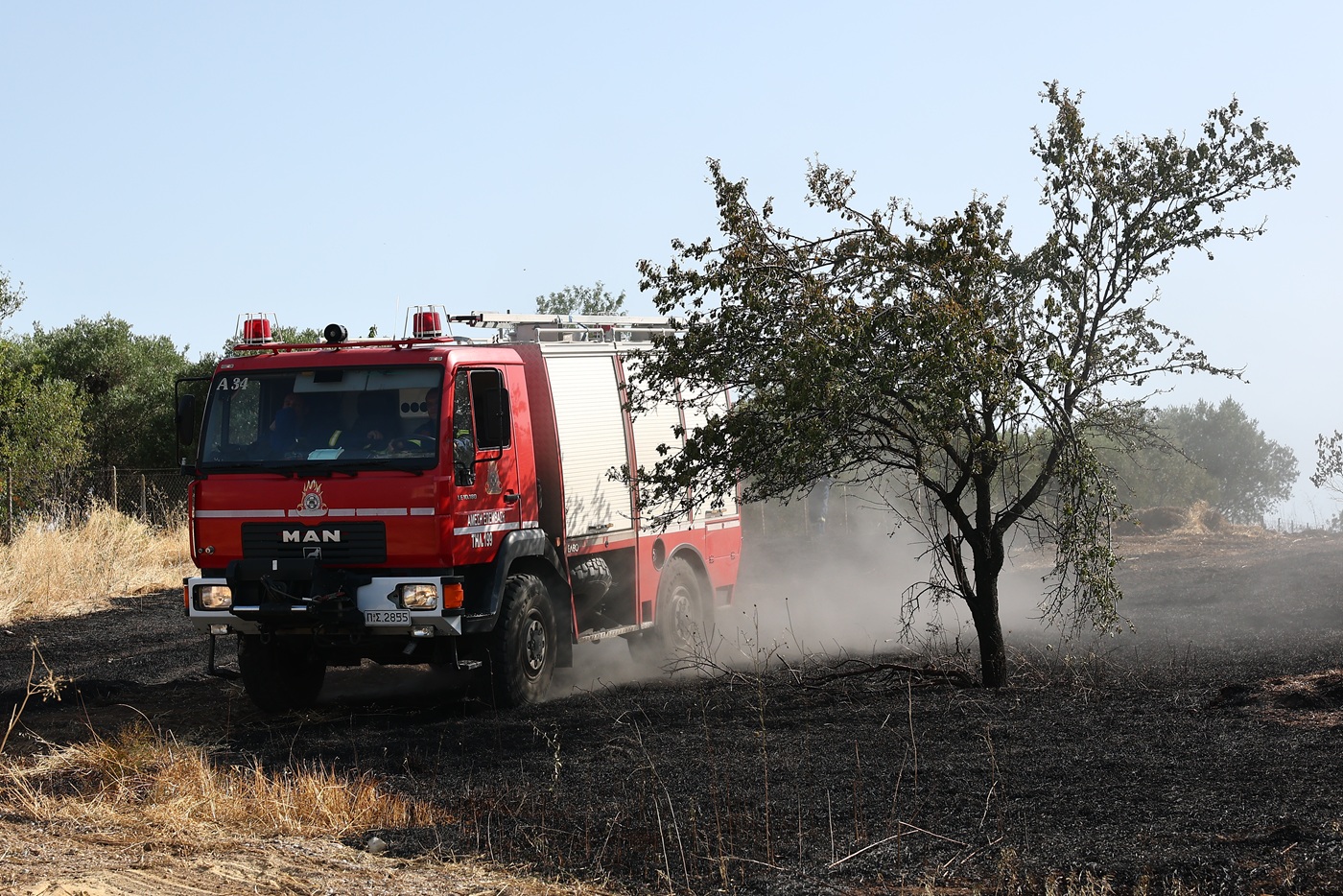 Αλλοδαπός επιχείρησε να βάλει φωτιά σε χαμηλή βλάστηση στη Λεωφόρο Σουνίου