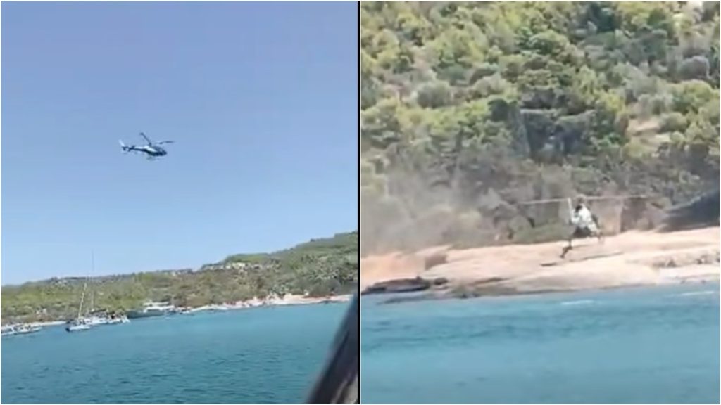 Σπέτσες: Συνελήφθη επιβάτης του ελικοπτέρου που προσγειώθηκε σε παραλία – Εθεάθη να πετά σακουλάκι με ναρκωτικά