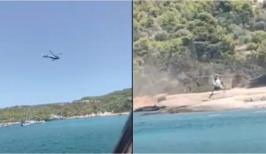 Σπέτσες: Συνελήφθη επιβάτης του ελικοπτέρου που προσγειώθηκε σε παραλία – Εθεάθη να πετά σακουλάκι με ναρκωτικά