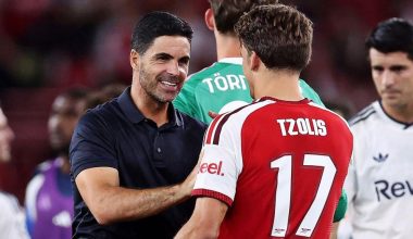 Ο Μικέλ Αρτέτα αποθέωσε τον Χρήστο Τζόλη: «Αυτά που κάνει είναι απίστευτα» (βίντεο)