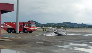 Θυελλώδεις άνεμοι παρέσυραν αεροσκάφη στο αεροδρόμιο του Φορλί στην Ιταλία (βίντεο)