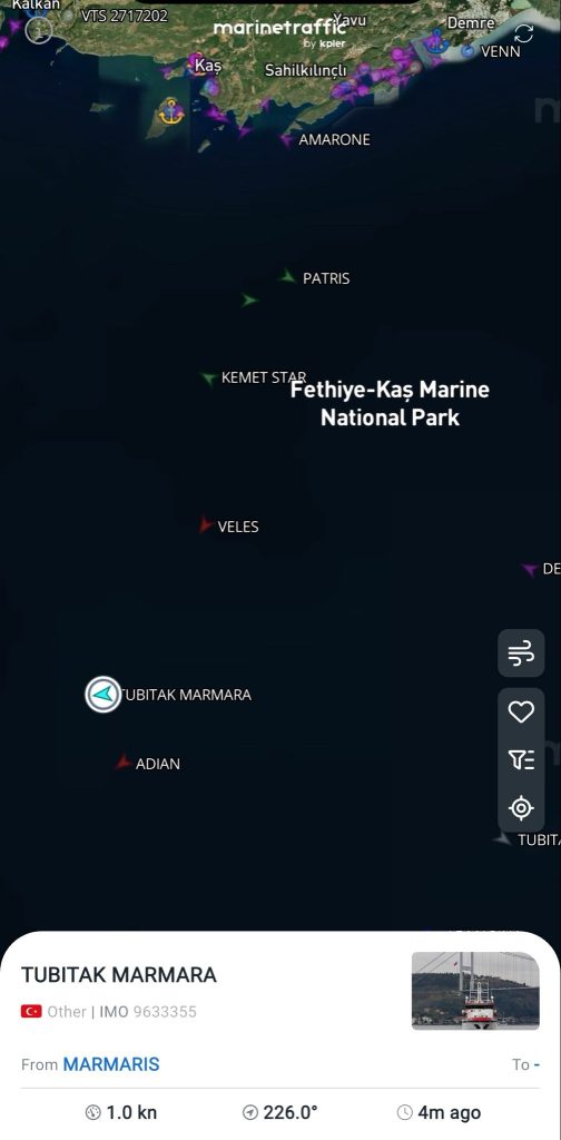 ΕΚΤΑΚΤΟ: Το Marine Traffic μετονόμασε την θαλάσσια περιοχή του Καστελόριζου με το νέο τουρκικό όνομα!