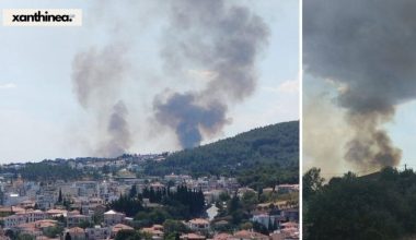 Ενισχύονται συνεχώς οι πυροσβεστικές δυνάμεις στο Πετροχώρι Ξάνθης