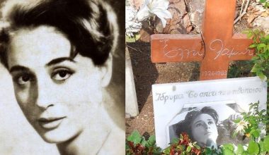 Στο «φως» αδημοσίευτη φωτογραφία της Α.Βουγιουκλάκη από την κηδεία της Ε.Λαμπέτη: Με δάκρυα στα μάτια η ηθοποιός