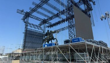 Σάλος στη Θεσσαλονίκη: Έστησαν τη σκηνή για τη συναυλία του Α.Ρέμου μπροστά από το άγαλμα του Μ.Αλεξάνδρου! (φωτο)