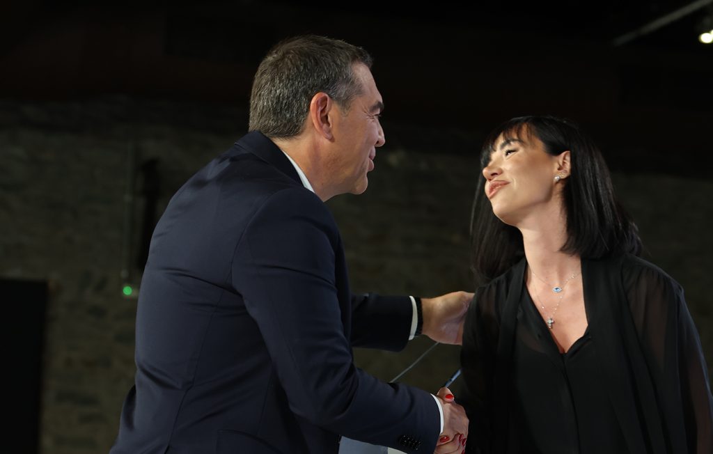Στο ΟΑΚΑ μαζί με την Κυβέλη Μάρδα ο Αλέξης Τσίπρας (φωτο)