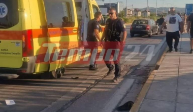 Σοβαρός τραυματισμός 31χρονου μοτοσικλετιστή στην Πάτρα μετά από εκτροπή του οχήματος (φωτο)