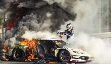 Ferrari τυλίχθηκε στις φλόγες: Αντίπαλος οδηγός τον έσωσε – «Είμαι ζωντανός χάρη σε έναν άνθρωπο» (βίντεο)