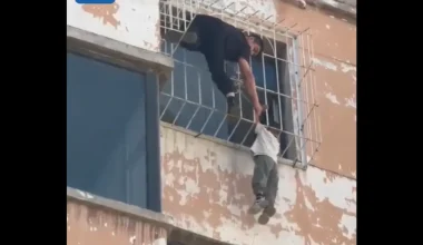 Βίντεο: 5χρονος κρεμόταν στο κενό από τον 6ο όροφο πολυκατοικίας στην Κίνα – Πώς σώθηκε