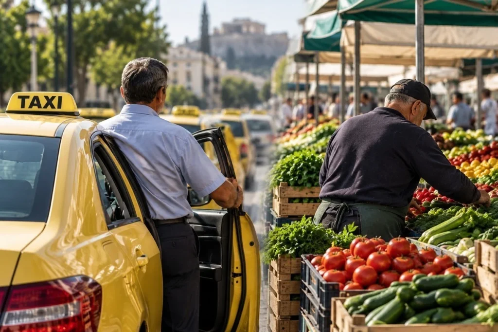 Τεκμαρτό εισόδημα: Τι αλλάζει για ιδιοκτήτες ταξί και επαγγελματίες στις λαϊκές αγορές