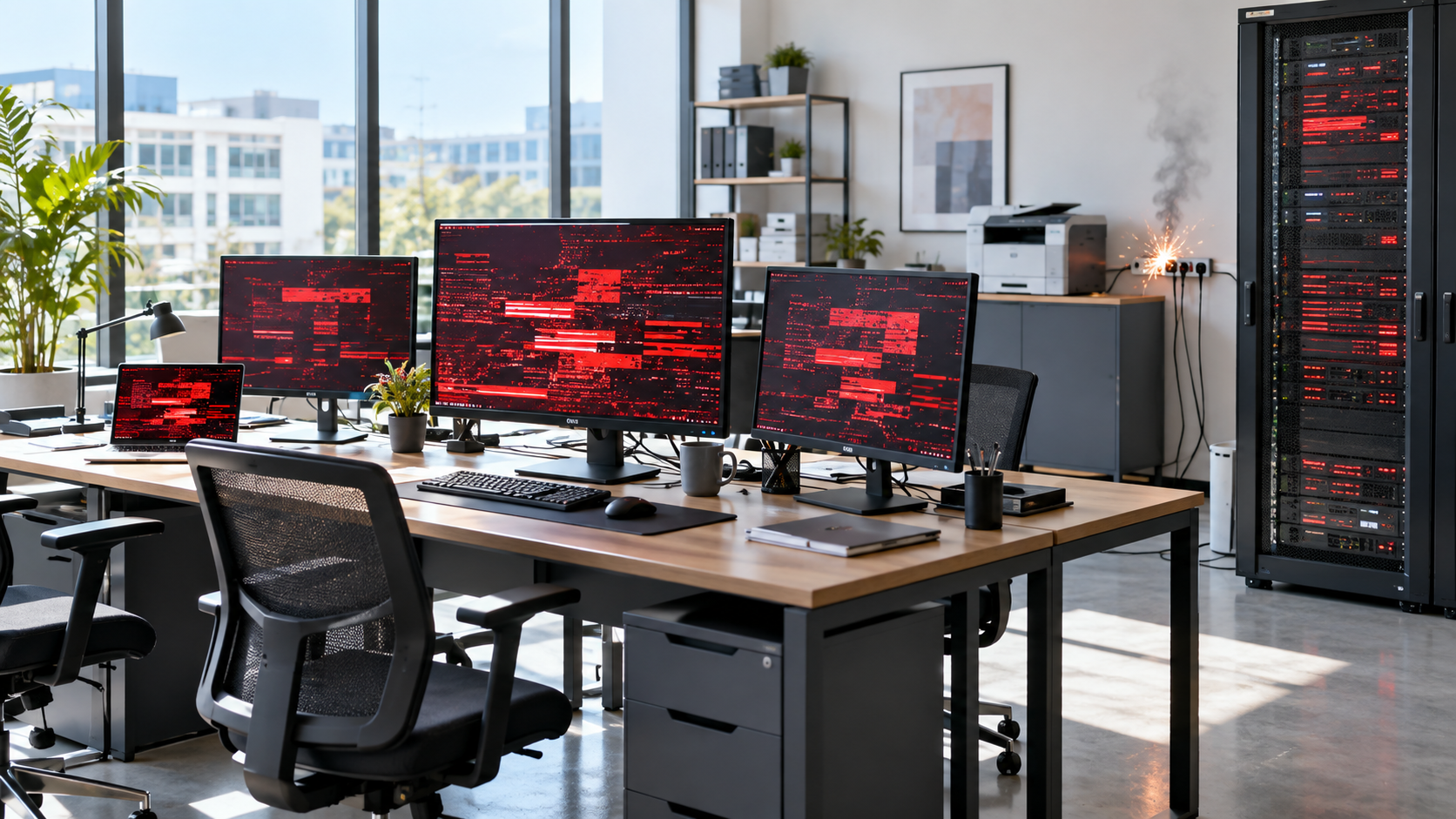 Από μια πλημμύρα μέχρι ένα cyber attack: Οι δύο απειλές που μπορούν να «παγώσουν» μια επιχείρηση