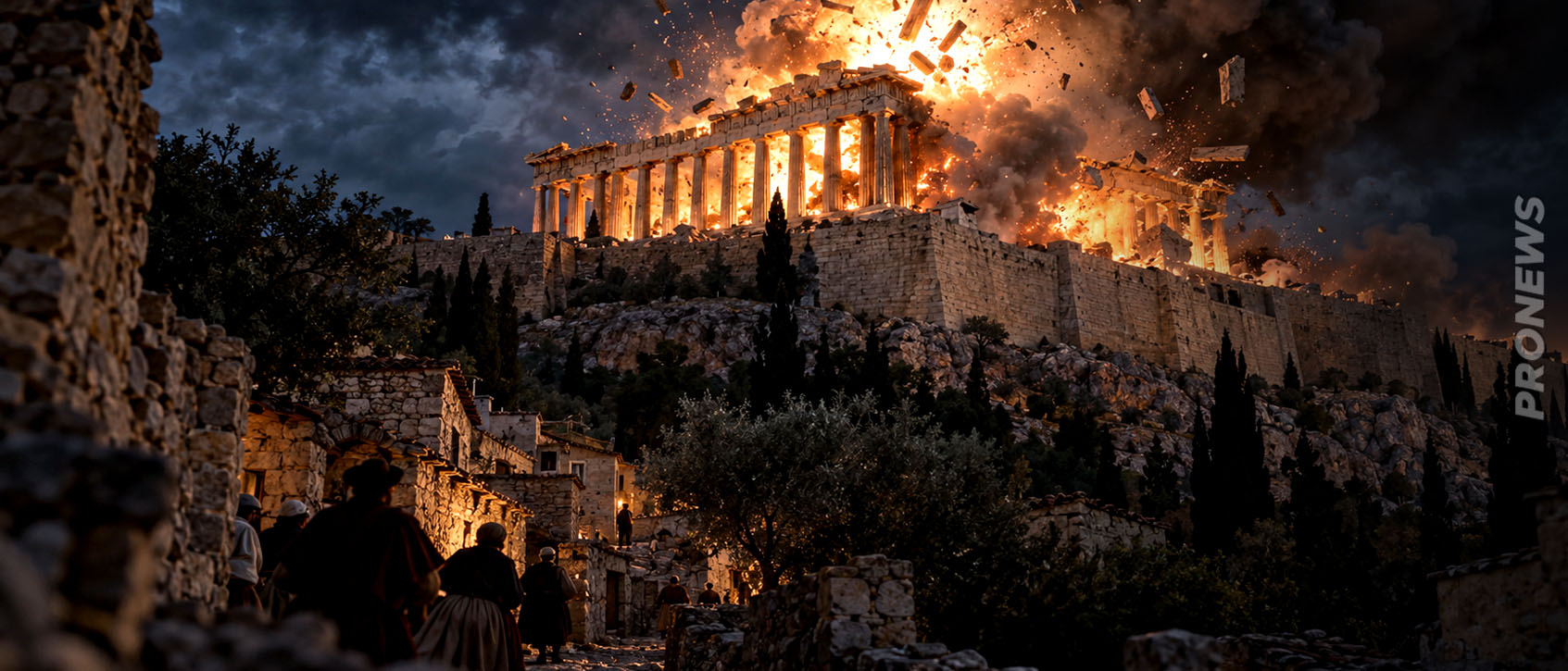 Η νύχτα που ανατινάχθηκε ο Παρθενώνας: Το χτύπημα που άλλαξε για πάντα την Ακρόπολη