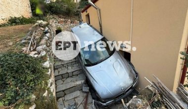 Καστοριά: Αυτοκίνητο βγήκε εκτός πορείας και κατέληξε σε αυλή σπιτιού (φωτο)