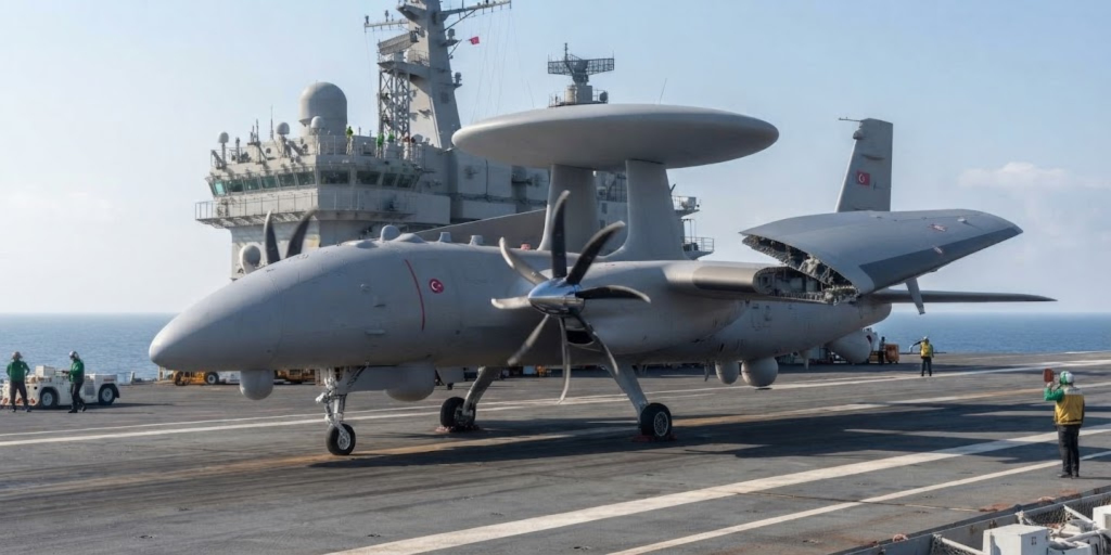 Με AKINCI AEW&C το νέο τουρκικό αεροπλανοφόρο MUGEM