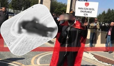 Σκληρό βίντεο: Δείτε την αυτοκτονία Τούρκου απόστρατου αστυνομικού σε διαδήλωση