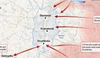 Πώς εξελίσσεται η περικύκλωση των Κραματόρσκ-Σλαβιάνσκ-Ντρουζκίβκα
