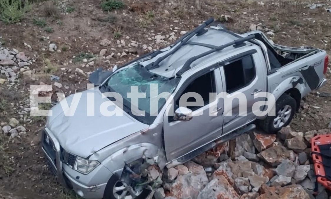 Εύβοια: Έχασε τον έλεγχο και έπεσε σε γκρεμό 15 μέτρων