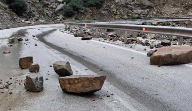Κακοκαιρία στην Κάρπαθο: Διακοπή κυκλοφορίας στον δρόμο Σπόα – Όλυμπος λόγω κατολισθήσεων