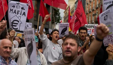 Iσπανία: Μαζικές διαδηλώσεις για τη στεγαστική κρίση – Επεισόδια στη Βαλένθια