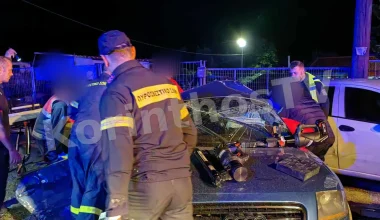 Κόρινθος: 26χρονος νεκρός μετά από σφοδρή σύγκρουση δύο ΙΧ (βίντεο)