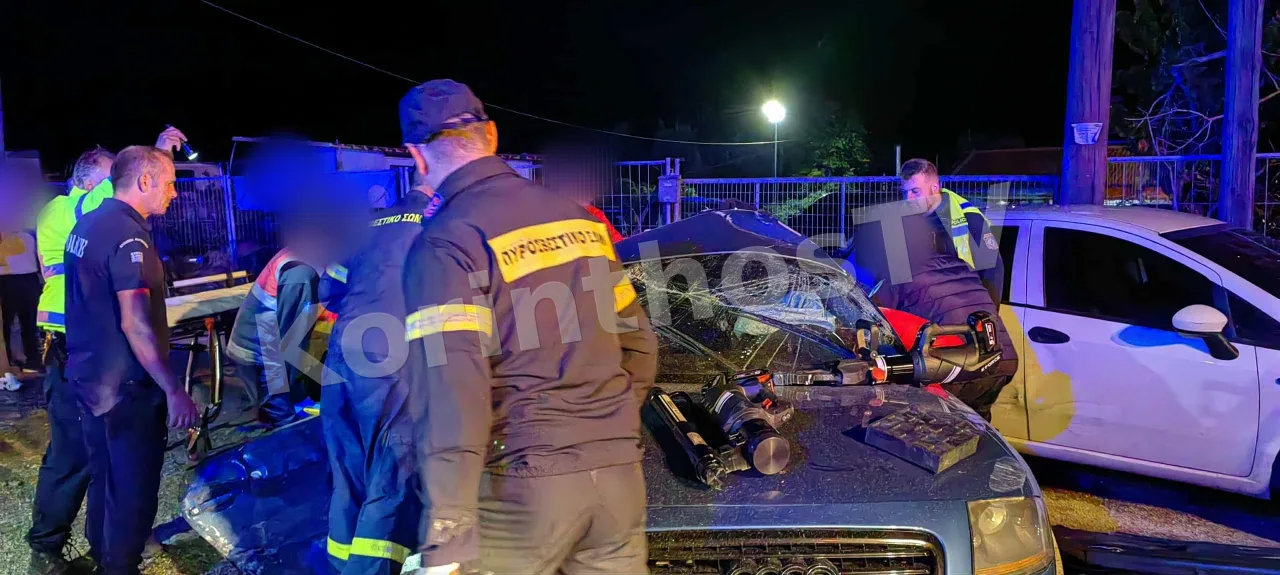 Κόρινθος: 26χρονος νεκρός μετά από σφοδρή σύγκρουση δύο ΙΧ (βίντεο)