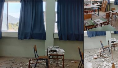 Θεσσαλονίκη: Σοβάς έπεσε στο κεφάλι 15χρονου μαθητή – Μεταφέρθηκε αιμόφυρτος στο νοσοκομείο (φώτο)