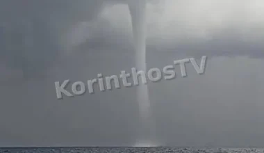 Δύο υδροστρόβιλοι ανοιχτά της Λυκοποριάς – Το φαινόμενο που τράβηξε τα βλέμματα (βίντεο)