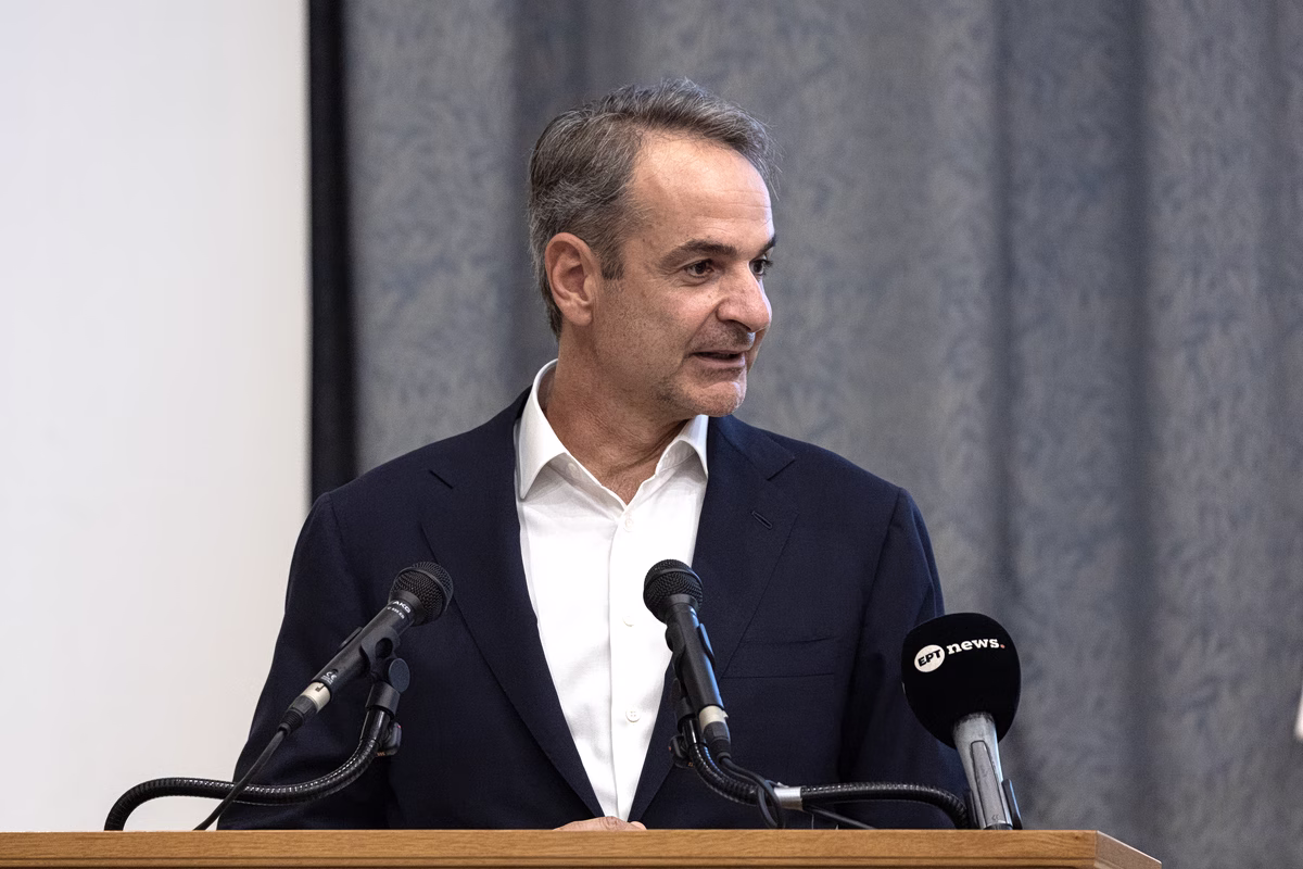 Κ.Μητσοτάκης στα εγκαίνια μονάδας αποθήκευσης ενέργειας στη Λάρισα με «καρφιά» στις Βρυξέλλες