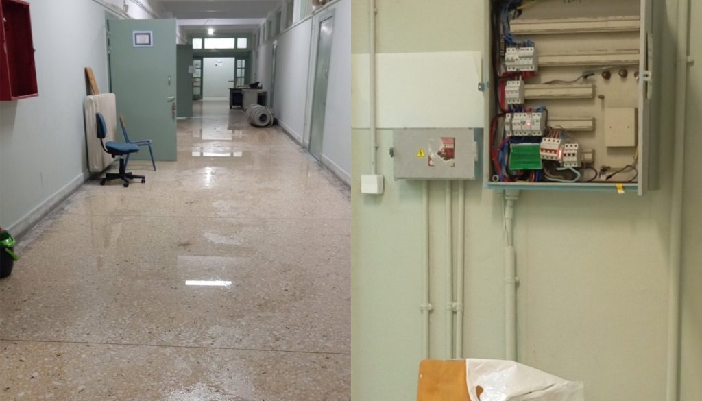 Πλημμύρισε και εκκενώθηκε σχολείο στον Πειραιά: Λύματα έφτασαν στους ηλεκτρολογικούς πίνακες