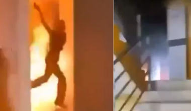 Μαθητικές κινητοποιήσεις στη Γαλλία: Η στιγμή που νεαροί «λαμπαδιάζουν» λύκειο – Δείτε βίντεο