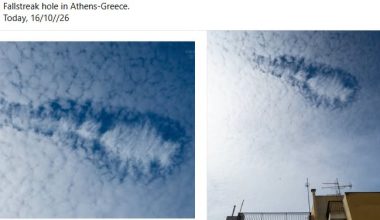 Fallstreak Hole: Τι είναι το εντυπωσιακό φαινόμενο που καταγράφηκε στον ουρανό (φωτο)