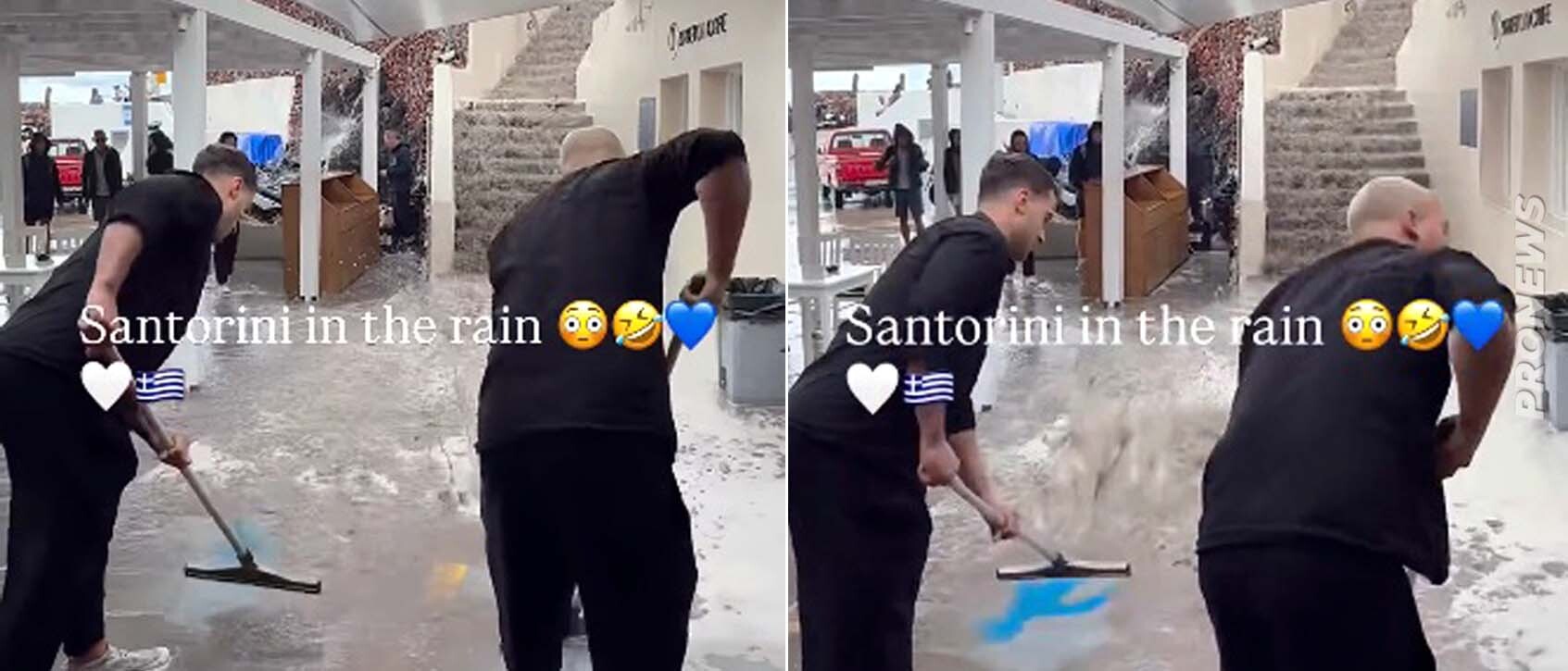 Σαντορίνη: Οι «σκλάβοι» διώχνουν τα νερά & οι πελάτες τρώνε