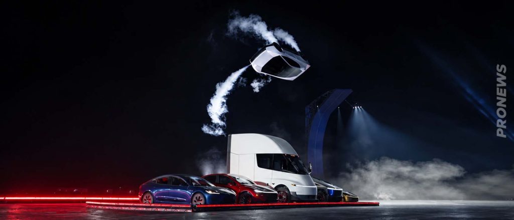 H Tesla παρουσίασε τα ιπτάμενα αυτοκίνητα της!