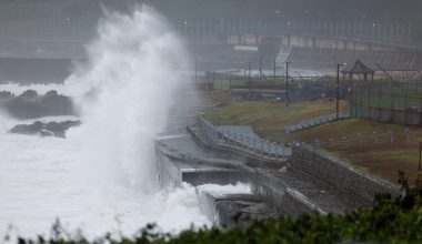 Τυφώνας Τσάμπι: Η στιγμή που θυελλώδεις άνεμοι στην Ταϊβάν σηκώνουν άνδρα στον «αέρα» – Πώς σώθηκε
