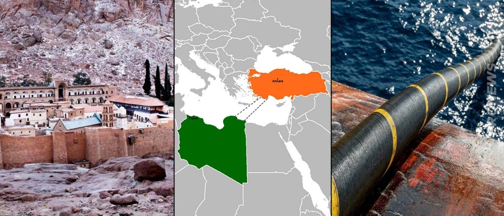 3 πλήγματα μέσα σε λίγες μέρες: Τουρκολιβυκό Μνημόνιο, καλώδιο & Μονή Σινά