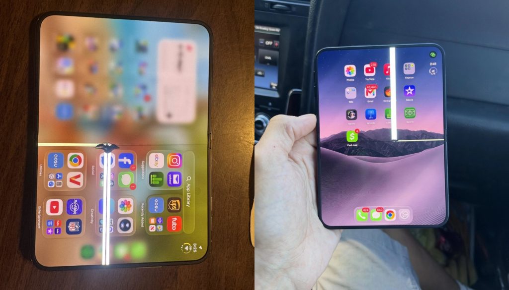 Εμφανίστηκαν τα πρώτα προβλήματα στα iPhone Duo: Πράσινες γραμμές στην εσωτερική οθόνη (φώτο)